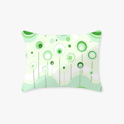 Poszewka bawełniana 40x40 lizaki zielona 322N Classic