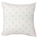 Poszewka bawełniana 40x60 R009 szara biała gwiazdki grochy 126N 45N