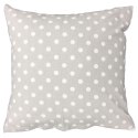 Poszewka bawełniana 40x60 R009 szara biała gwiazdki grochy 126N 45N