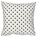 Poszewka bawełniana 50x60 R051 biała czarna groszki 48D 61D