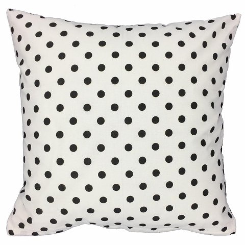 Poszewka bawełniana 50x60 R051 biała czarna groszki 48D 61D