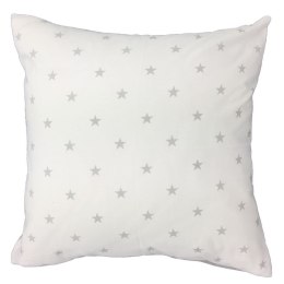 Poszewka bawełniana 70x80 R009 szara biała gwiazdki grochy 126N 45N