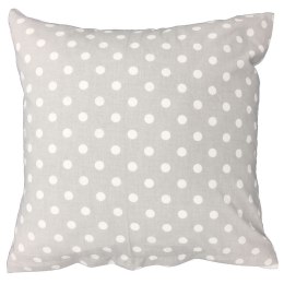 Poszewka bawełniana 70x80 R009 szara biała gwiazdki grochy 126N 45N