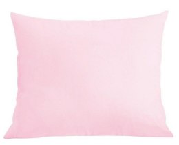 Poszewka bawełniana 70x80 różowa 08 jasna jednobarwna na zamek