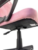 Fotel obrotowy do biurka MARIO PINK ALCANTARA