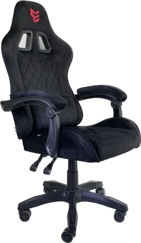 Fotel obrotowy gamingowy HERO POKER ST BLACK ALCANTARA