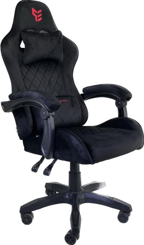 Fotel obrotowy gamingowy HERO POKER ST BLACK ALCANTARA