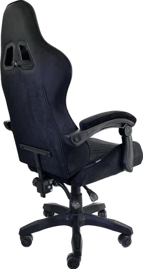 Fotel obrotowy gamingowy HERO POKER ST BLACK ALCANTARA