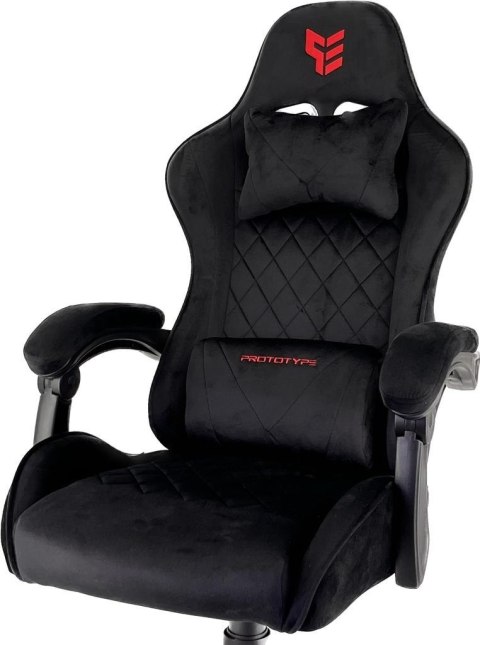 Fotel obrotowy gamingowy HERO POKER ST BLACK ALCANTARA