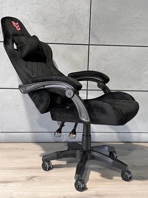 Fotel obrotowy gamingowy HERO POKER ST BLACK ALCANTARA