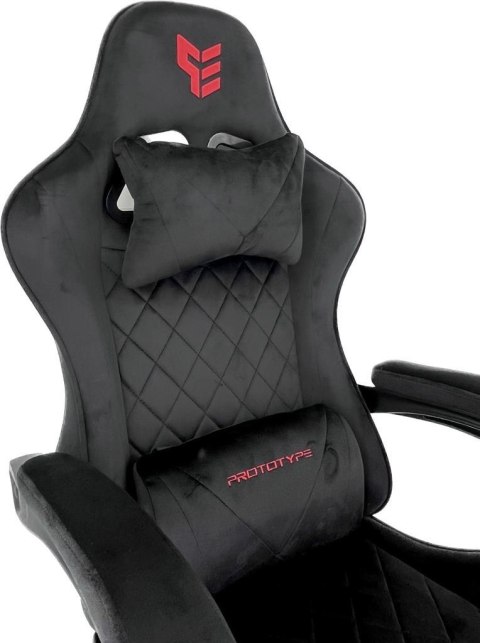 Fotel obrotowy gamingowy HERO POKER ST BLACK ALCANTARA