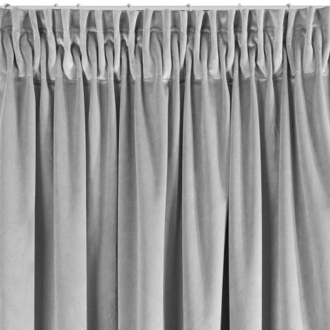 Zasłona zaciemniająca 140x270 Villa stalowa gotowa na taśmie Eurofirany