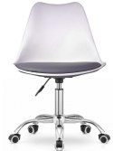 Krzesło obrotowe MONZA OFFICE WHITE + GREY PU