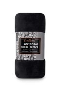 Koc narzuta z mikrofibry 150x200 Coral czarny C24