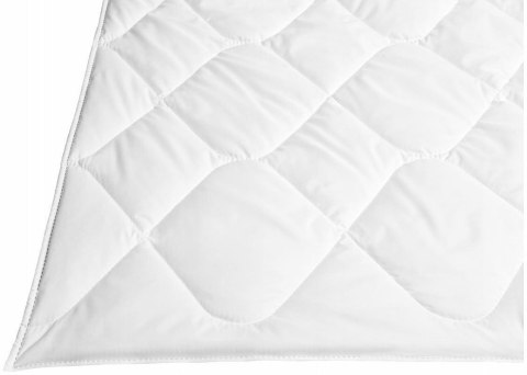 Kołdra antyalergiczna 135x200 Happy letnia super lekka 400 g biała poliestrowa mikrofaza zwijana w rulon Inter Widex