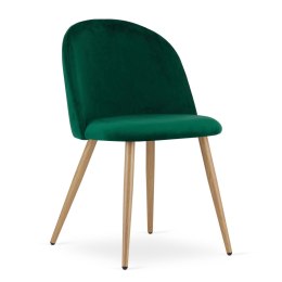 Krzesło BELLO - aksamit zieleń x 4