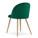 Krzesło BELLO - aksamit zieleń x 4