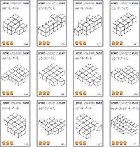 Magnetyczne kostki - Magic Magnetic Cubes 28 el.