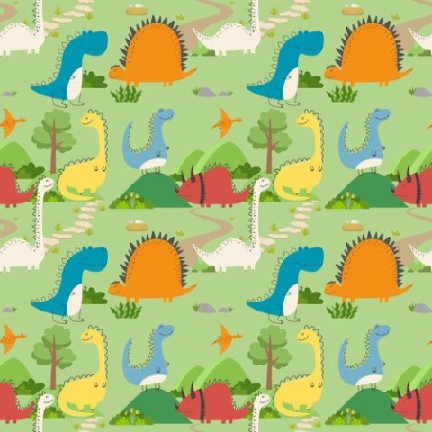 Pieluszka z kieszonką DINOZAURY