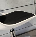 Krzesło obrotowe MONZA OFFICE WHITE + BLACK FABRIC II