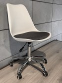 Krzesło obrotowe MONZA OFFICE WHITE + GREY FABRIC II