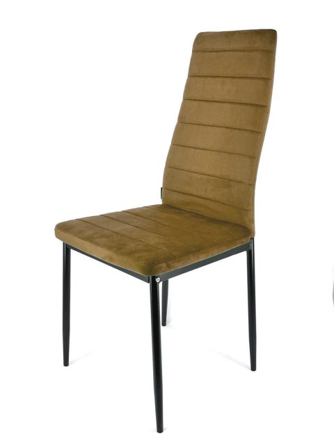 Krzesło tapicerowane VALVA LINE VELVET TRUFLE