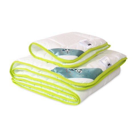 Kołdra antyalergiczna 100x135 + poduszka 40x60 Babies Panda Bamboo 400g+50g komplet dziecięcy biały AMZ