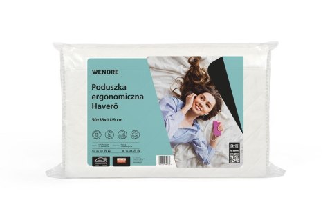 Poduszka Ergonomiczna Havero 50x33x11/9 Biała Wendre