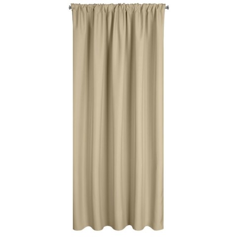 Zasłona gotowa 155x200 Garden beżowa jasna do ogrodu wodoodporna mocowana na tunelu Eurofirany