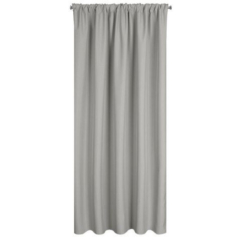 Zasłona gotowa 155x200 Garden srebrna do ogrodu wodoodporna mocowana na tunelu Eurofirany