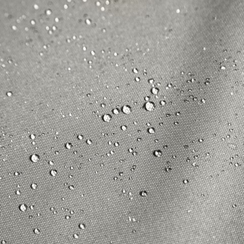 Zasłona gotowa 155x200 Garden srebrna do ogrodu wodoodporna mocowana na tunelu Eurofirany