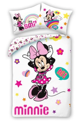 Pościel bawełniana 140x200 Myszka Mini Minnie poszewka 70x90 Kids 12 Halantex