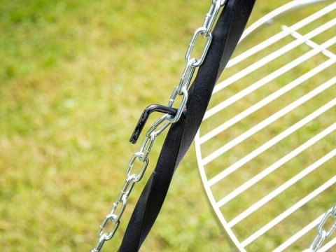 GRILL TRÓJNÓG OGRODOWY NAD PALENSIKO + RUSZT GRILLOWY 80cm