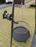 KORBKA STALOWA DO TRÓJNOGU GRILLA RUSZTU na linkę lub łańcuch