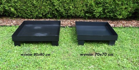 PALENISKO STALOWE OGRODOWE DUŻE NA GRILL OGNISKO 70X70 CM