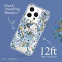 Rifle Paper Clear MagSafe - Etui iPhone 15 Pro (Garden Party Blue)