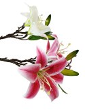 SZTUCZNY KWIAT LILIA OZDOBNA GAŁĄZKA LILII SZTUCZNE KWIATY