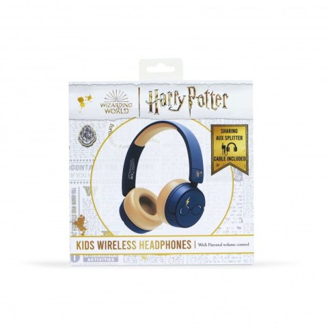 Harry Potter - Bezprzewodowe słuchawki nauszne Bluetooth V5.0 (Niebieski)