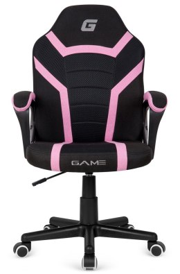 Fotel obrotowy do biurka OUTLET MARIO BLACK PINK Fabric