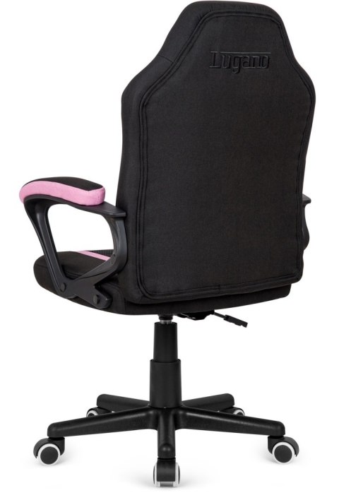 Fotel obrotowy do biurka OUTLET MARIO BLACK PINK Fabric