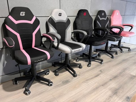 Fotel obrotowy do biurka OUTLET MARIO BLACK PINK Fabric