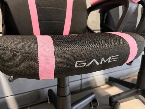 Fotel obrotowy do biurka OUTLET MARIO BLACK PINK Fabric