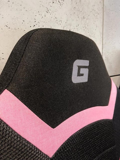 Fotel obrotowy do biurka OUTLET MARIO BLACK PINK Fabric