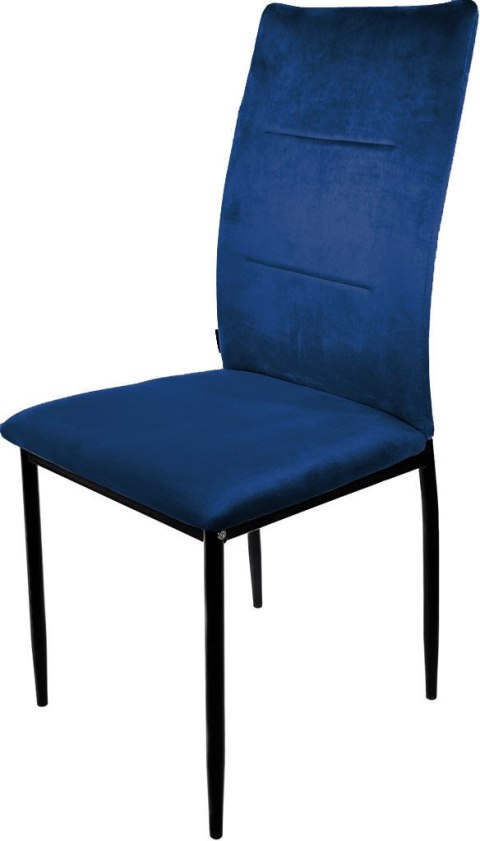 Krzesło tapicerowane VALVA DUO VELVET BLUE
