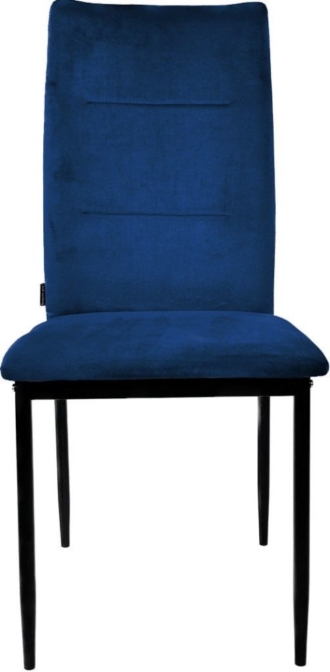 Krzesło tapicerowane VALVA DUO VELVET BLUE