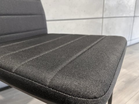 Krzesło tapicerowane VALVA FABRIC BLACK