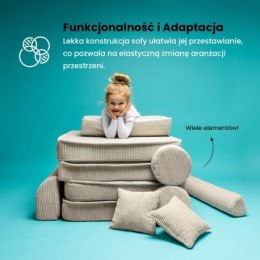 Meowbaby® aesthetic sztruksowa sofa dziecięca prem
