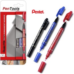 Markery permanentne Pentel Pen N75W 3 kolory