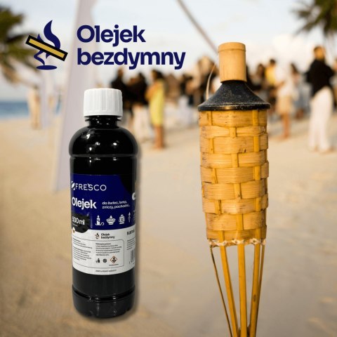 Paliwo olej do lamp, pochodni i świec 0,5L PRZEZROCZYSTY