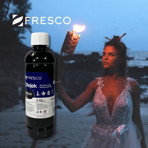 Paliwo olej do lamp, pochodni i świec 0,5L PRZEZROCZYSTY